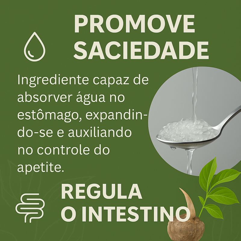 Glucomanano 100% Puro - Raiz do Konjac