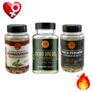 Combo Equilibrio - Ashwagandha + Feno Grego + Maca peruana Negra