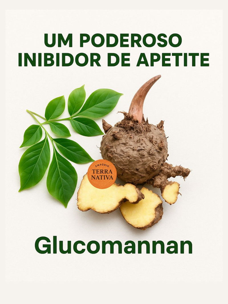 Glucomanano 100% Puro - Raiz do Konjac
