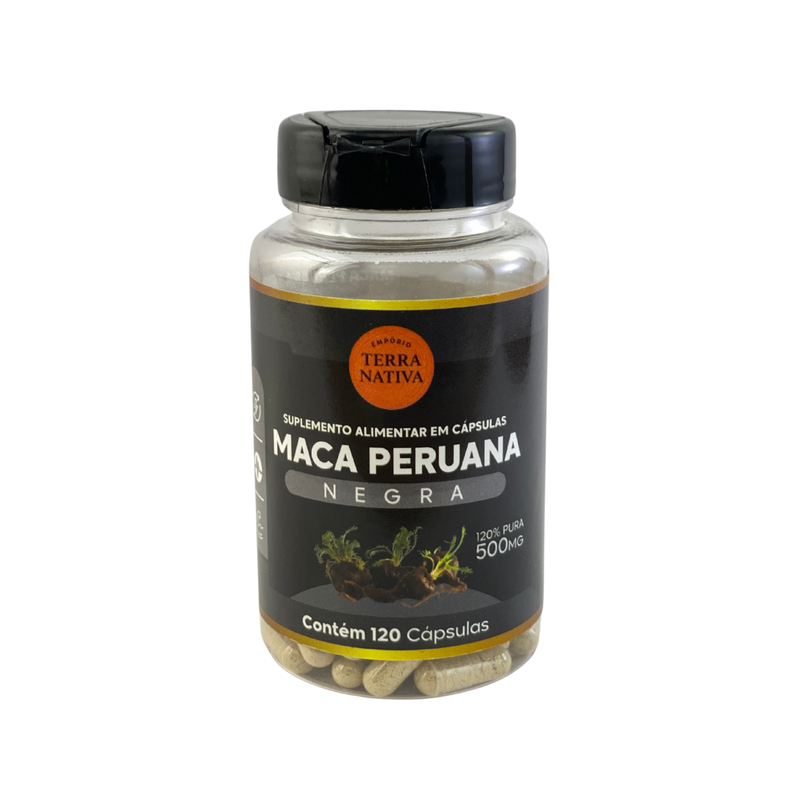 Maca Peruana Negra Cápsulas 100% Pura