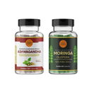 Kit Moringa + Ashwagandha em Cápsulas 100% Puras Qualidade Premium