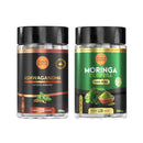 Kit Moringa + Ashwagandha em Cápsulas 100% Puras Qualidade Premium
