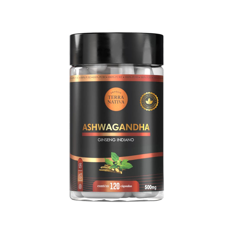 Ashwagandha em Cápsulas (Ginseng Indiano Raiz 100% Puro)  - Empório Terra Nativa
