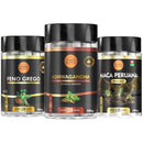 Combo Equilibrio - Ashwagandha + Feno Grego + Maca peruana Negra