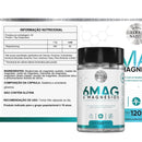 6 Magnésio Quelato - Bisglicinato, Malato e Taurato - 120 Cápsulas